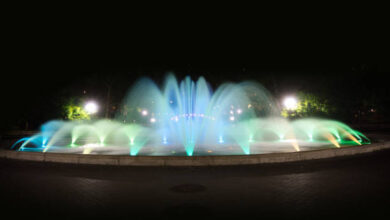 Led water fountain
