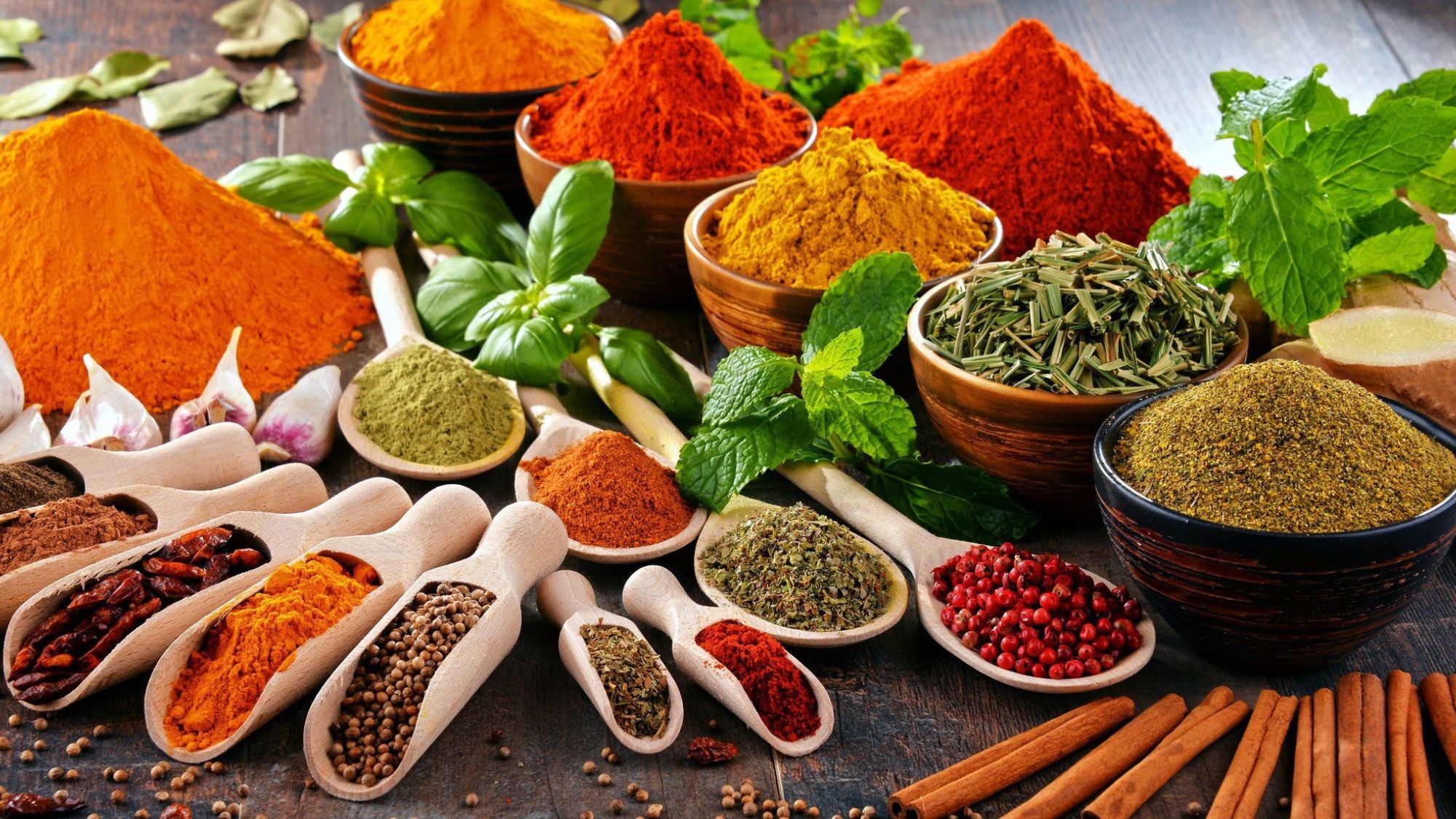 A combination of spices for making homemade masala paste